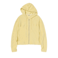 Auralee Cotton Nylon Pile Zip Parka "Light Yellow"