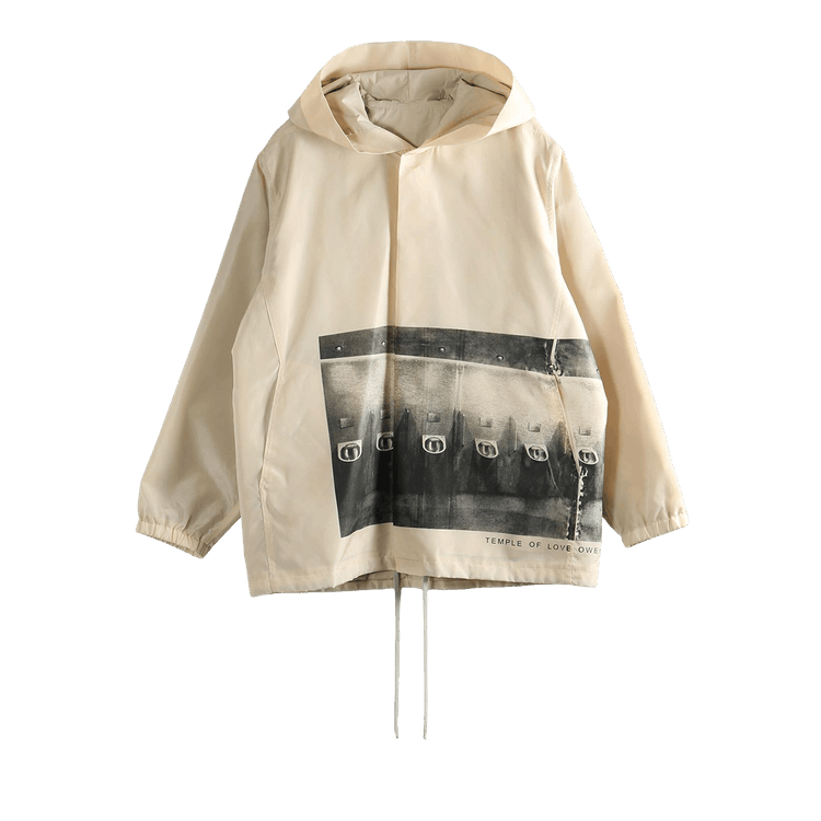 Rick Owens Temple Tour Jacket "Sand/Black"