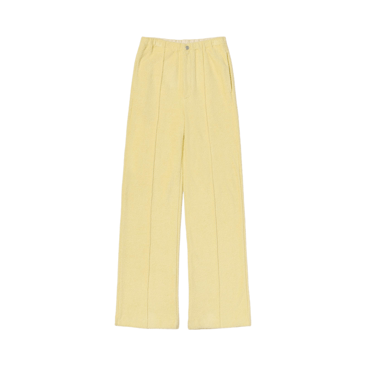 Auralee Cotton Nylon Pile Pants "Light Yellow"