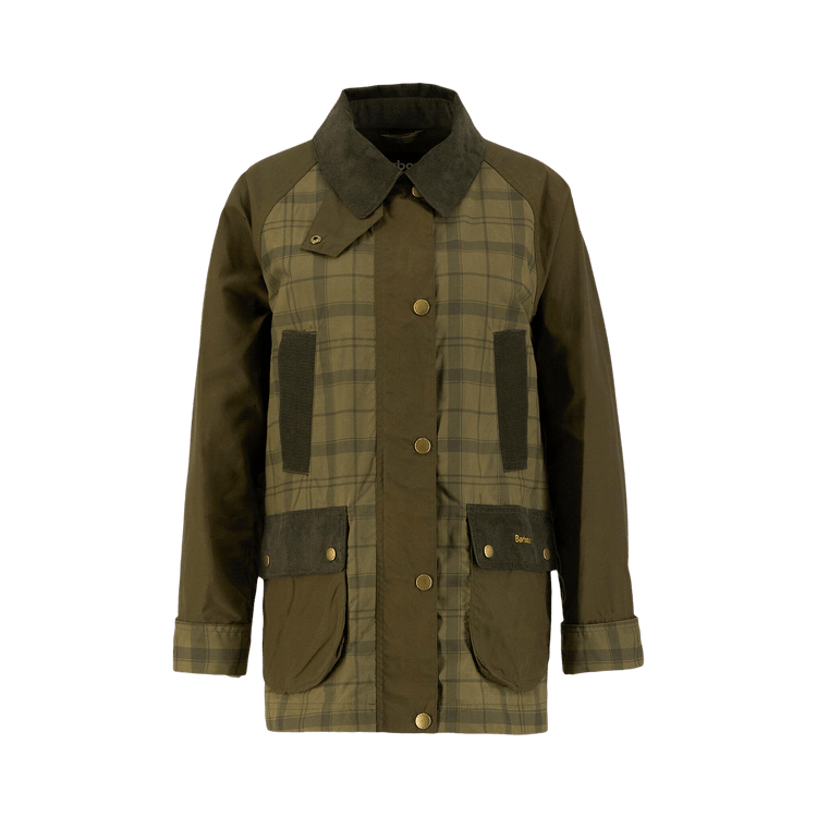 Barbour Tartan Beadnell Jacket "Dusky Green/Highland Olive"