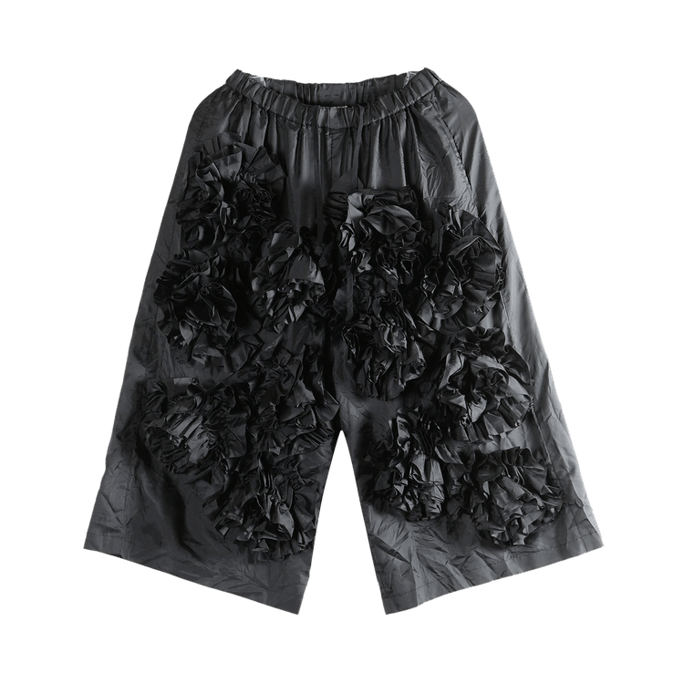 Comme des Garçons Draped Flower-Detail Pants "Black"