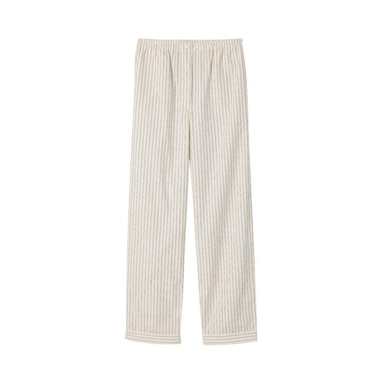 Miu Miu Striped Poplin Pants "Cream"