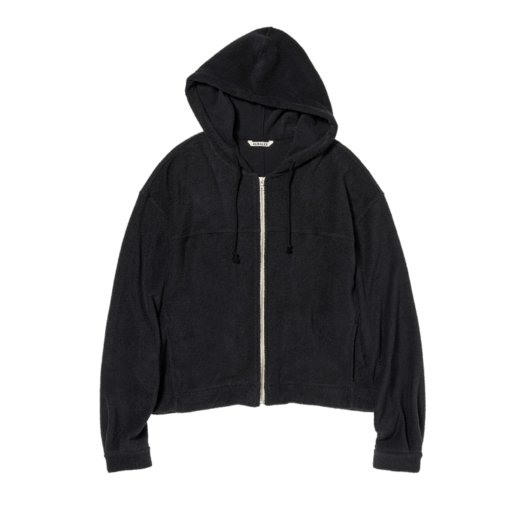 Auralee Cotton Nylon Pile Zip Parka "Navy"