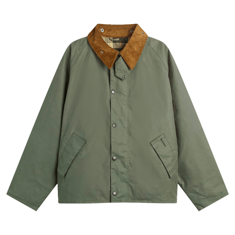 Barbour Transport Wax Jacket "Light Moss"
