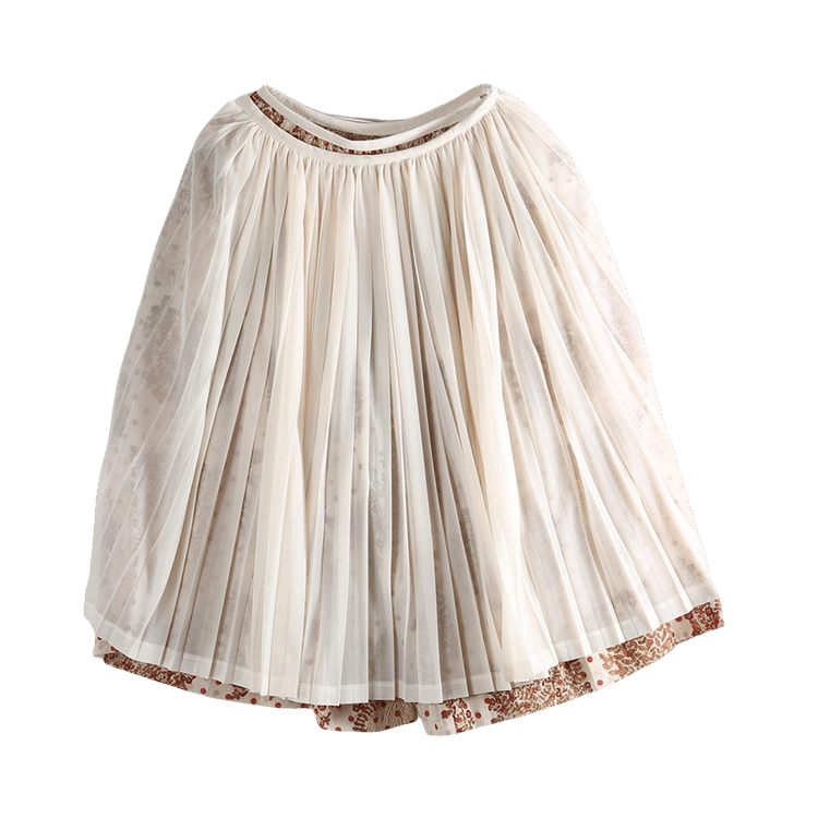 Tao Comme des Garçons Polka Dot Ruffled Pants "Ecru"