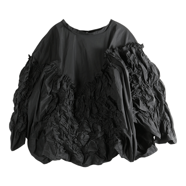 Tao Comme des Garçons Ruched Asymmetrical Skirt "Black"