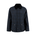 Barbour Tartan Ambleside Wax Jacket "Navy"