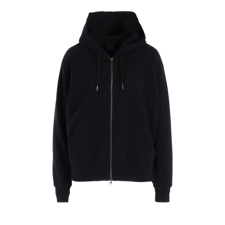 Y"s x New Era Word Logo Zip Up Hoodie "Black'
