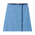 Miu Miu Jacquard Jersey Skirt "Bianco/Azzurro"