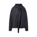 Studio Nicholson Tie Neck Top  "Coal"