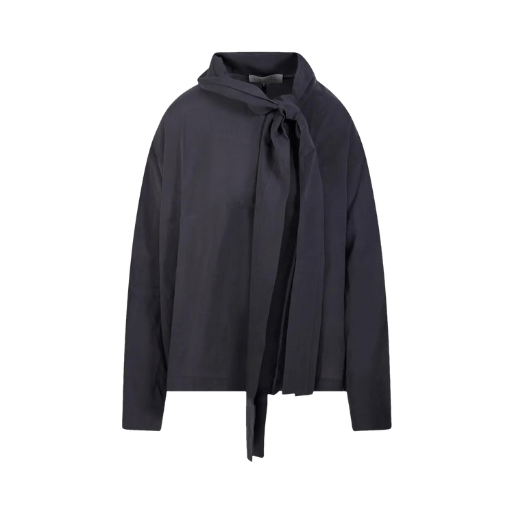 Studio Nicholson Tie Neck Top  "Coal"