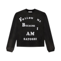 Satoshi Nakamoto Follow Me Long-Sleeve T-Shirt "Black"