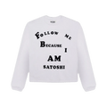 Satoshi Nakamoto Follow Me Long-Sleeve T-Shirt "White"