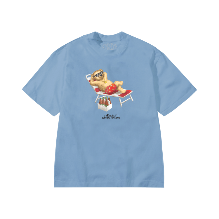 Market Smiley Bearly A Care T-Shirt "Dusk Blue"