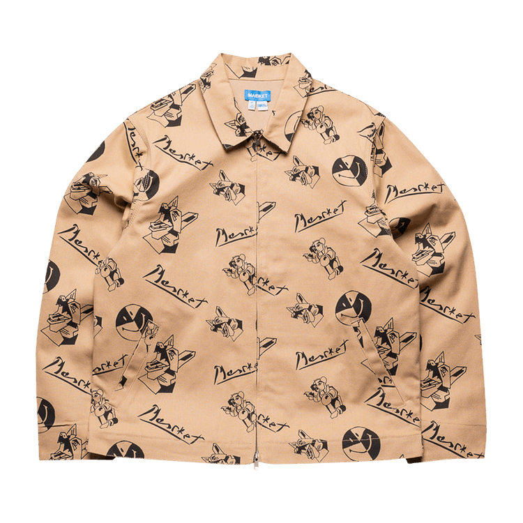 Market Smiley Cubism Work Jacket "Khaki"
