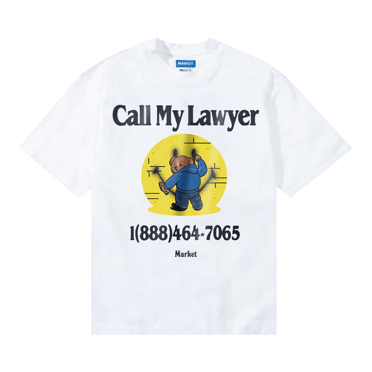 Market Airbrush Call My Lawyer T-Shirt "White"