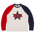 Corteiz Rtw Star Raglan Long-Sleeve "Navy/Red"