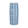 Ferragamo Plaid Print Maxi Skirt "Bone"