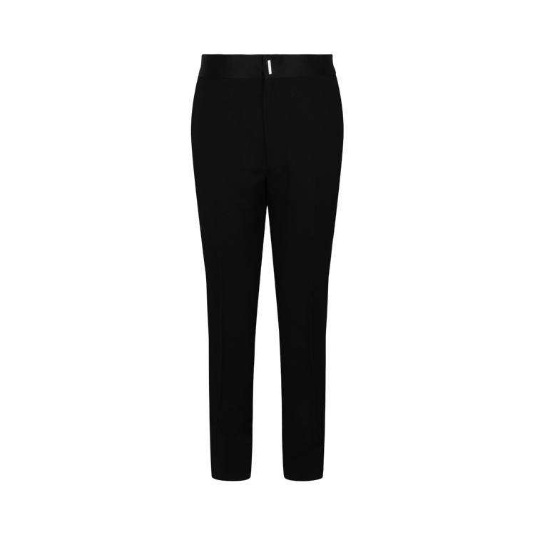 Givenchy Classic Fit Satin-Trim Trousers "Black"