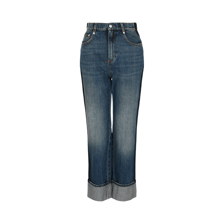 Alexander McQueen Faded Boyfriend Jeans "Blue"