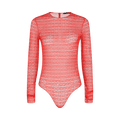 Givenchy 4G Lace Bodysuit "Vermilion"
