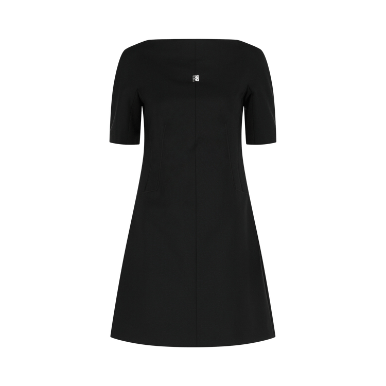 Givenchy Contrast Trim Mini Dress "Black"