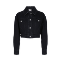 Alexander McQueen Cropped Denim Jacket "Black"