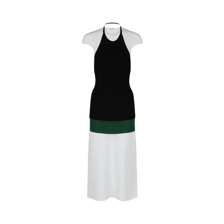 Ferragamo Layered Midi Dress "White"