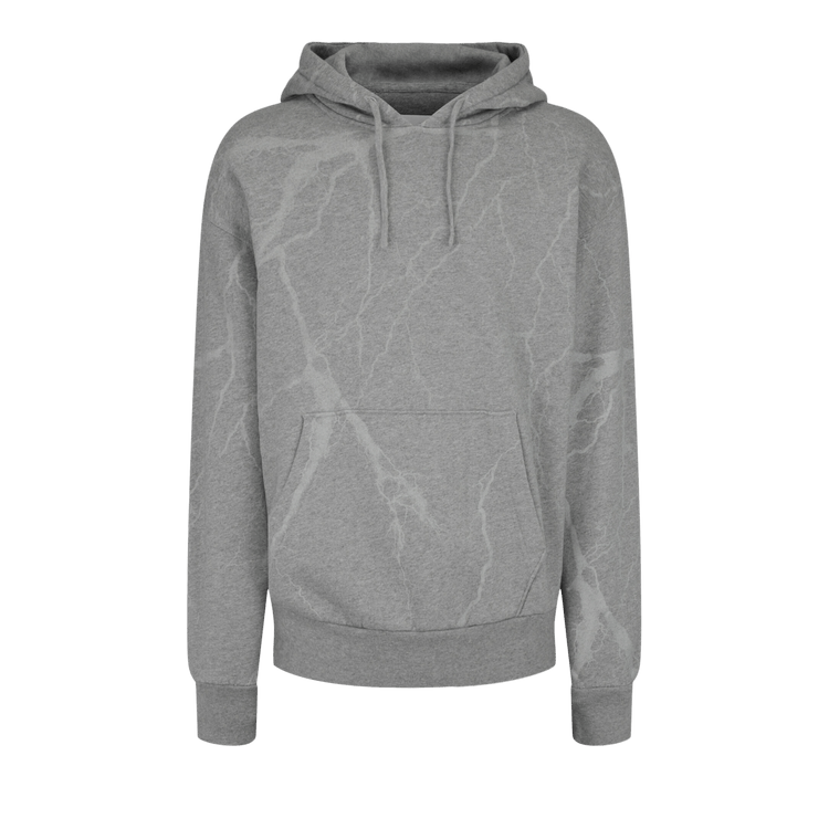 Givenchy Lightning Bolt Hoodie "Light Grey Melange"