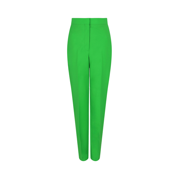 Alexander McQueen Wool-Blend Trousers "Acid Green"