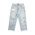 Paly Hollywood Busted Double Knee Jean "Denim"