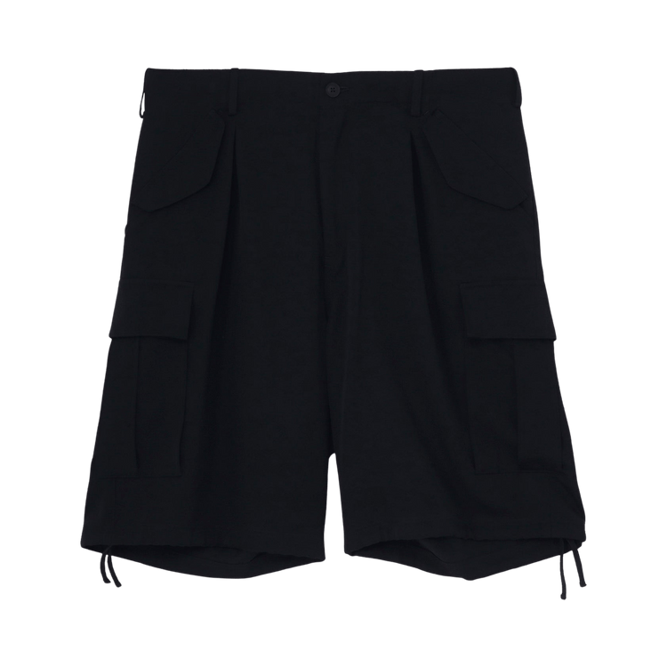 Yohji Yamamoto Pour Homme Side Pocket Short Pants "Black"