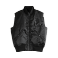 Rick Owens DRKSHDW Imbottito Senza Maniche Tankers Bomber "Black"