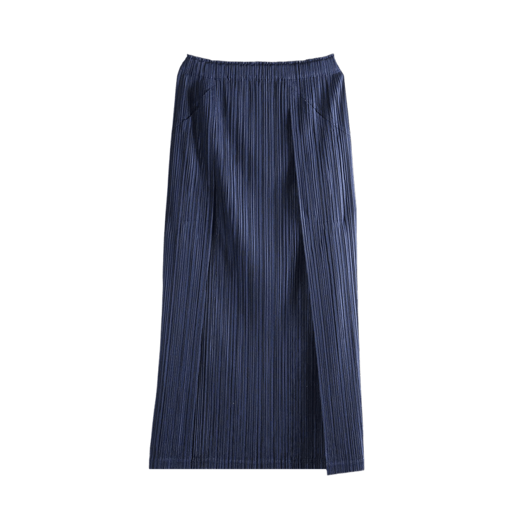 Pleats Please Issey Miyake Thicker Bottoms 1 Skirt "Dark Navy"