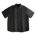 Ader Error Short-Sleeve Button Up T-Shirt "Noir"