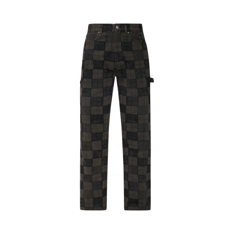 Amiri Checkered Carpenter Jean "Brown"