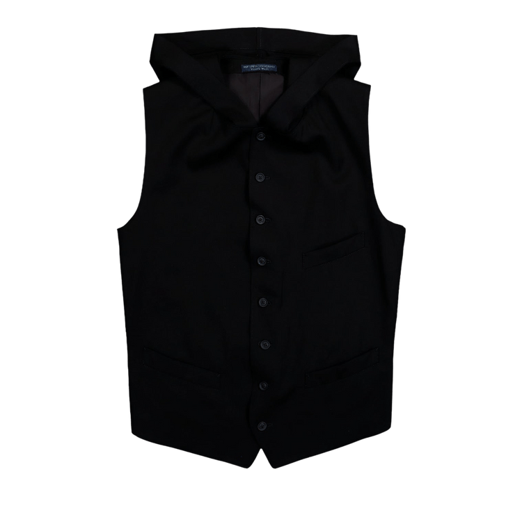 Yohji Yamamoto Pour Homme Hooded Vest "Black"