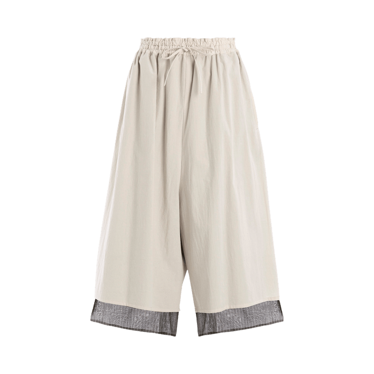 Y"s O-Gathere Double Pants "Beige'
