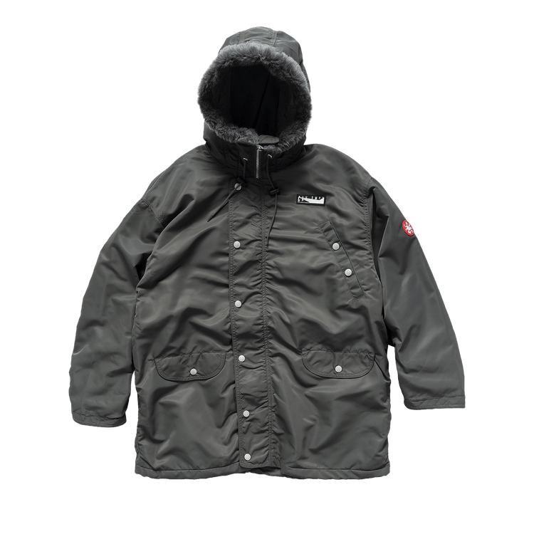 Cav Empt Fur Hood Zip Coat "Grey"