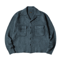 Kapital 7G Shaggy Knit Board Shirt "Blue/Grey"