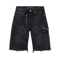 Alexander Wang Zip Mid-Rise Carpenter Shorts "Vintage Black"