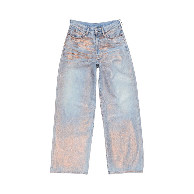 Acne Studios 1981 U Glitter Dawn Jeans "Rose Copper/Light Blue"
