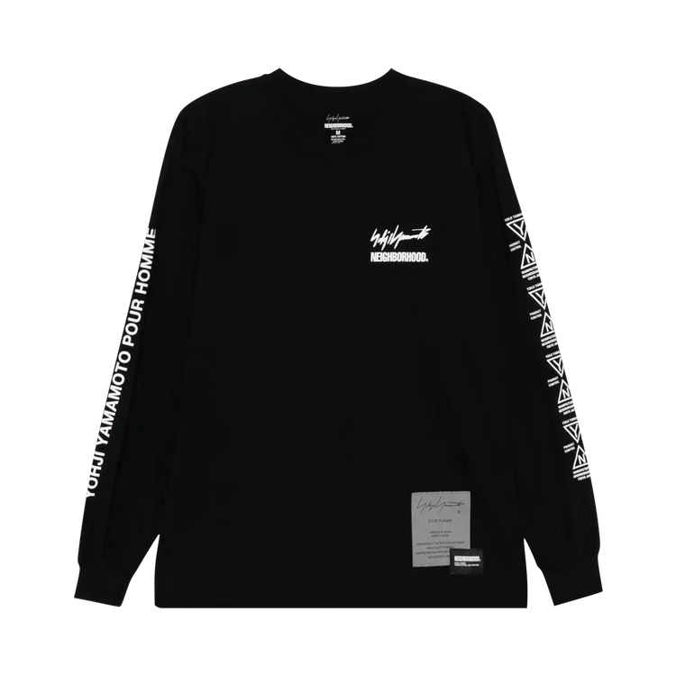 Yohji Yamamoto × Neighborhood Long-Sleeve T-Shirt "Black"