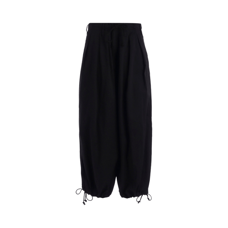 Yohji Yamamoto Twill 3 Tucks Pants "Black"