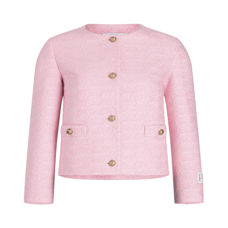 Patou No Collar Boxy Jacket "Primrose Pink"