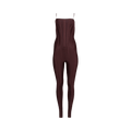 Mugler Corset Jumpsuit "Dark Raisin"