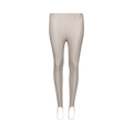 Mugler Footrest Leggings "Cement"