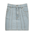 Mugler Denim Skirt "Medium Blue"