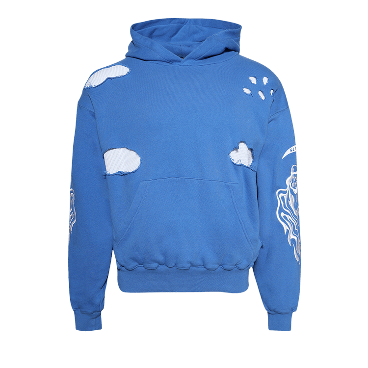 Warren Lotas Serenity Reaper Distressed Thermal Lined
Hoodie "Blue"