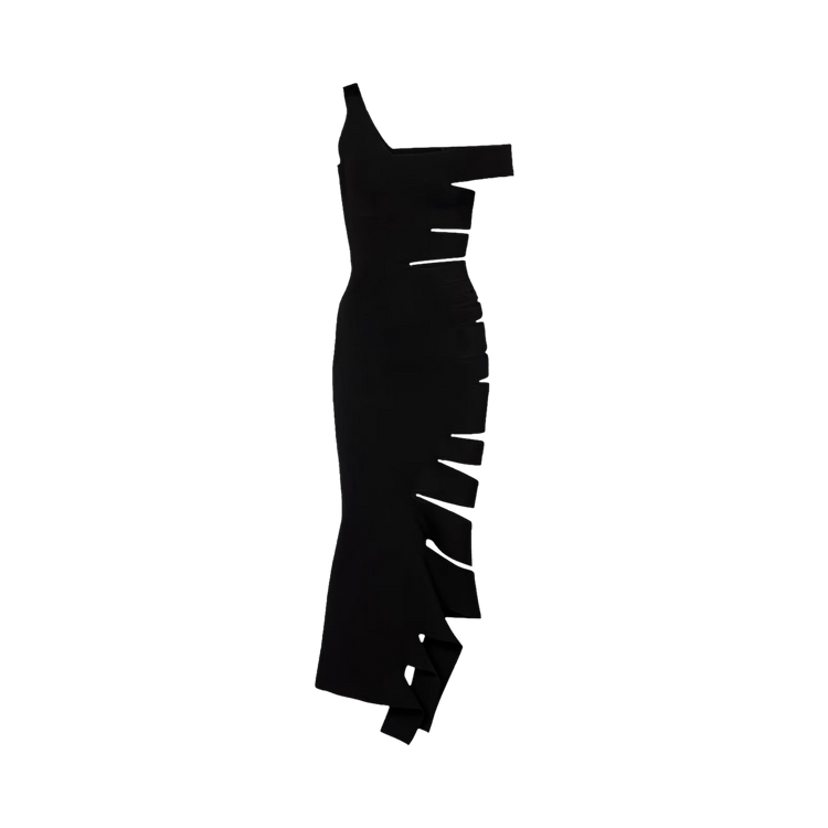 Mugler Knit Bandage Dress "Black"
